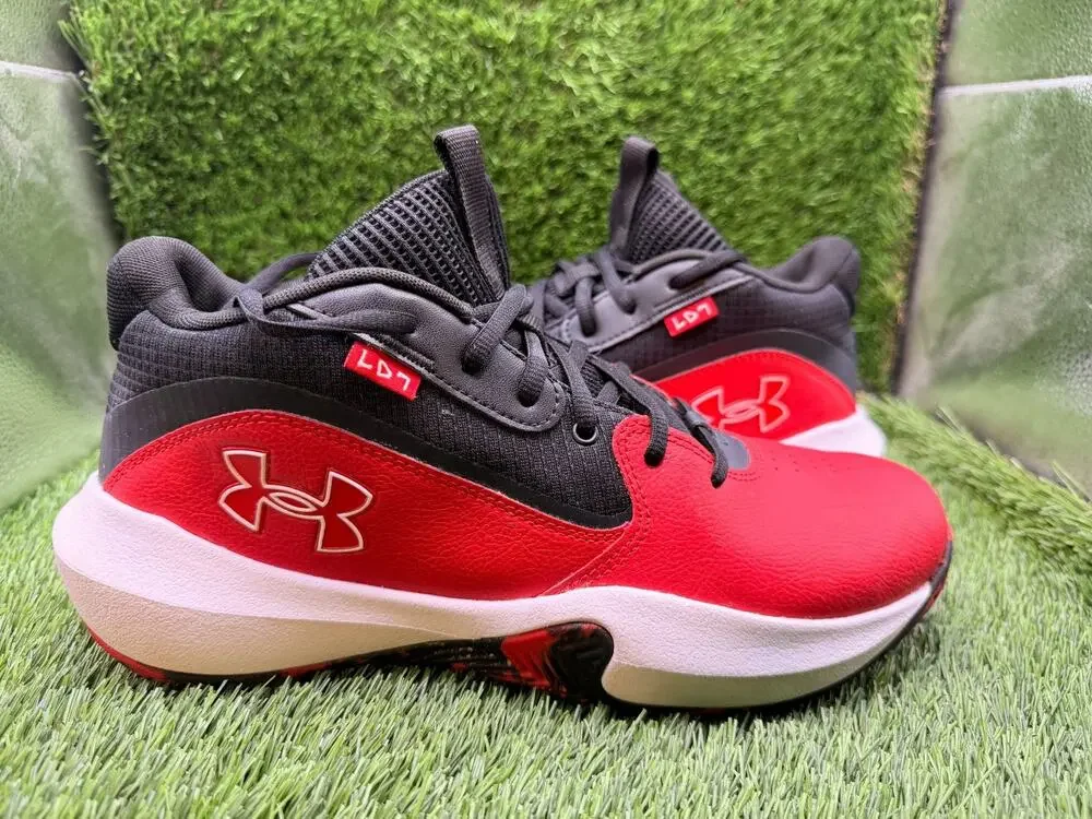 Under Armour Lockdown 7 3028512-600 Athletic Sneaker Unisex M9.5/W11 Red Leather